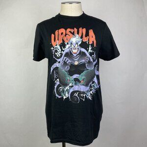 Disney Ursula T-shirt Black Size Small Women Short Sleeve Little Mermaid Villain